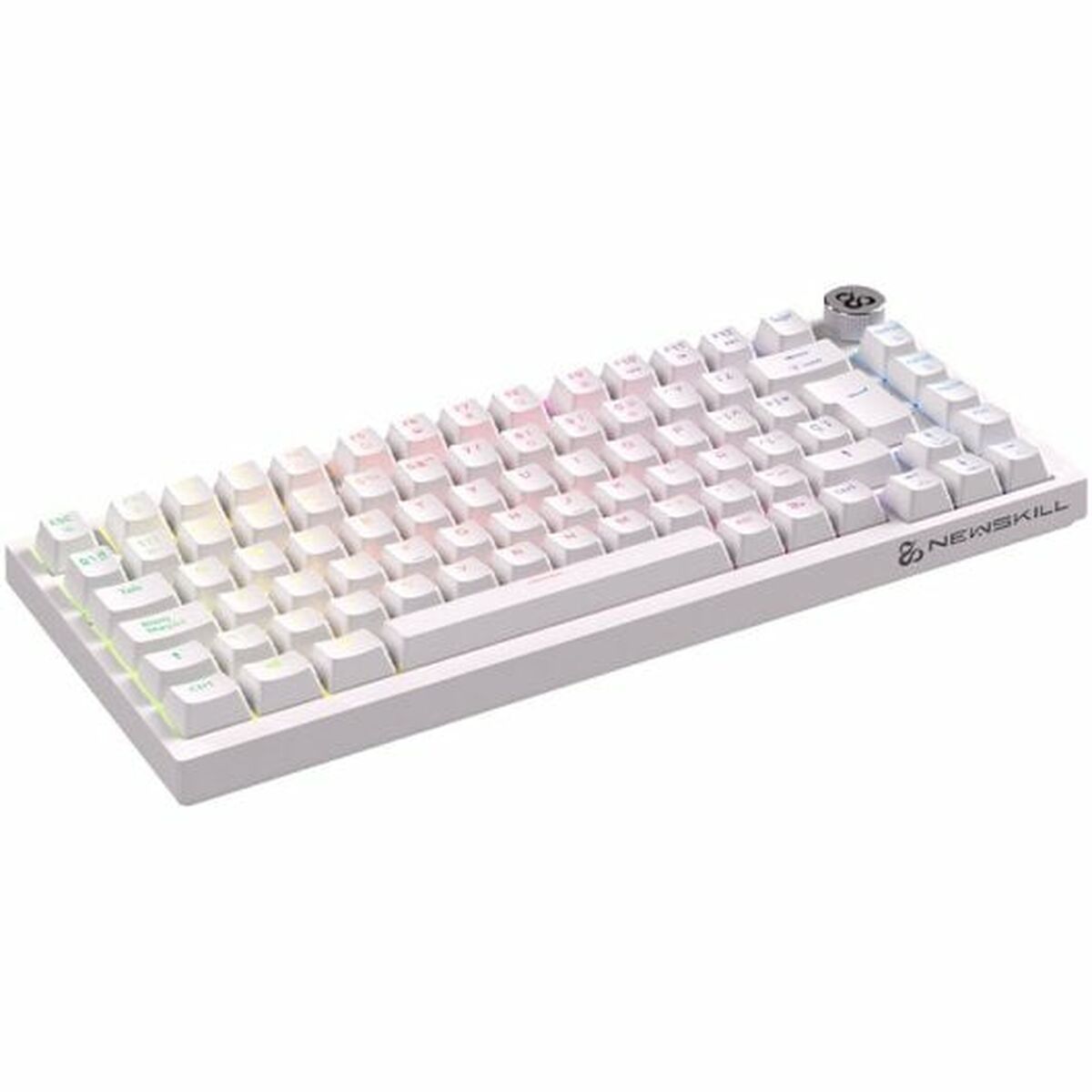 Wireless Keyboard Newskill White Spanish Qwerty