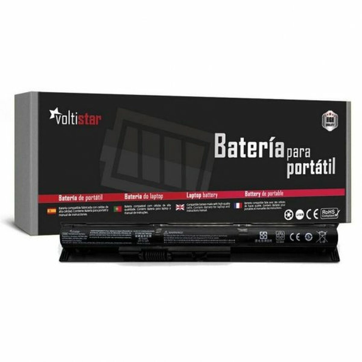 Laptop Battery Voltistar BATHP15 Black 2200 mAh