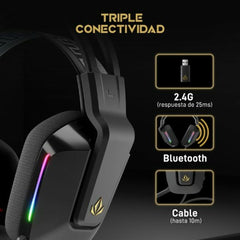 Bluetooth Headset with Microphone Forgeon Captain RGB