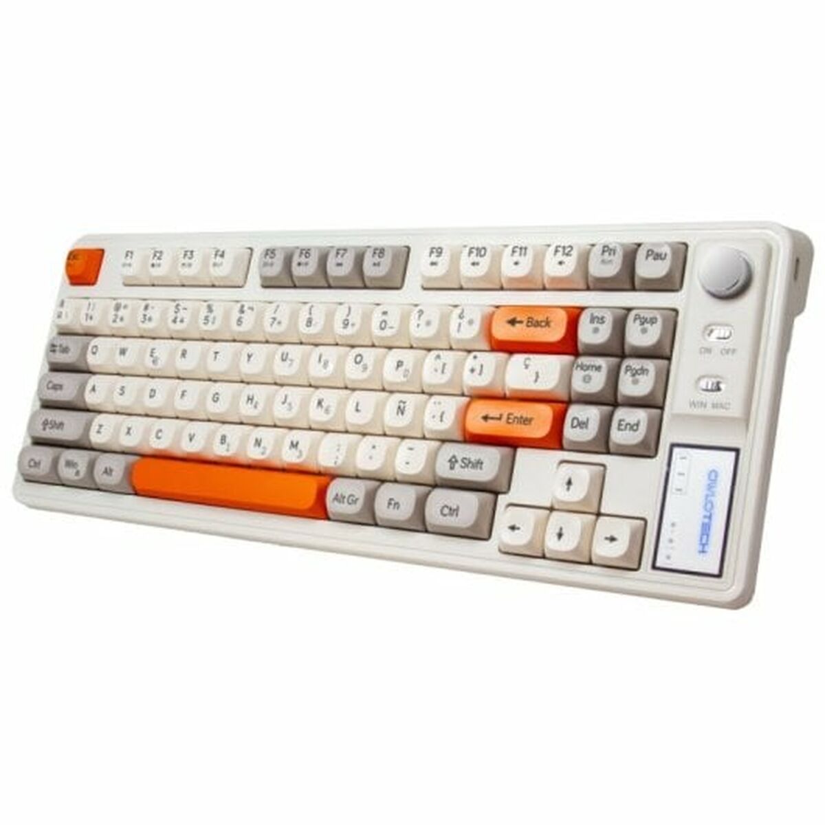 Keyboard Owlotech Orange Spanish Qwerty