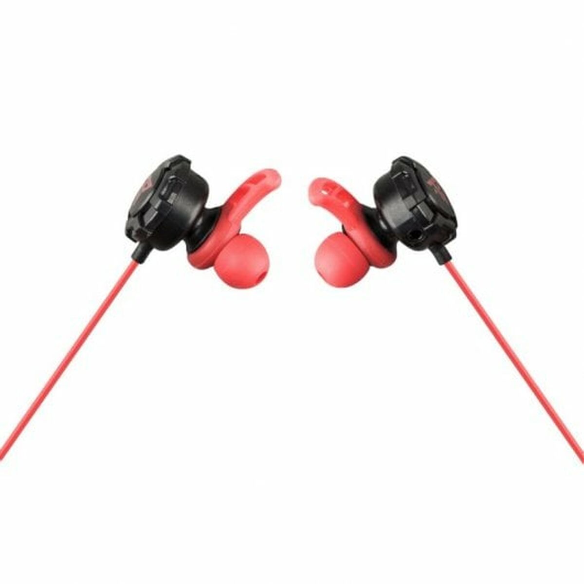 Headphones with Microphone Tempest Battle Black Red