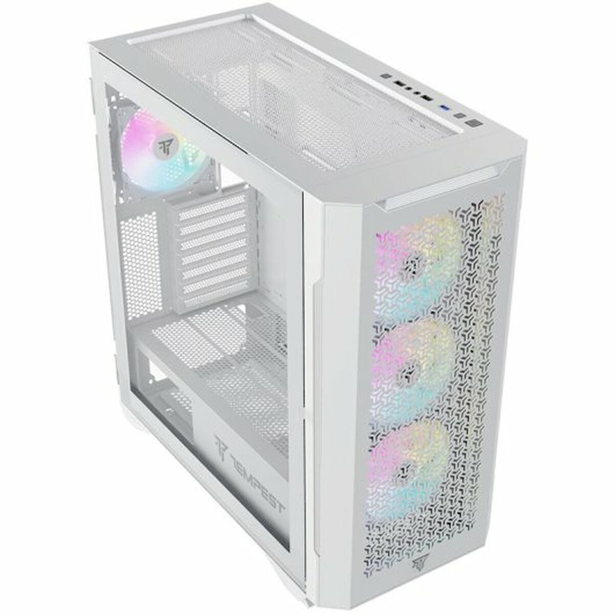 ATX Semi-tower Box Tempest Bastion  White