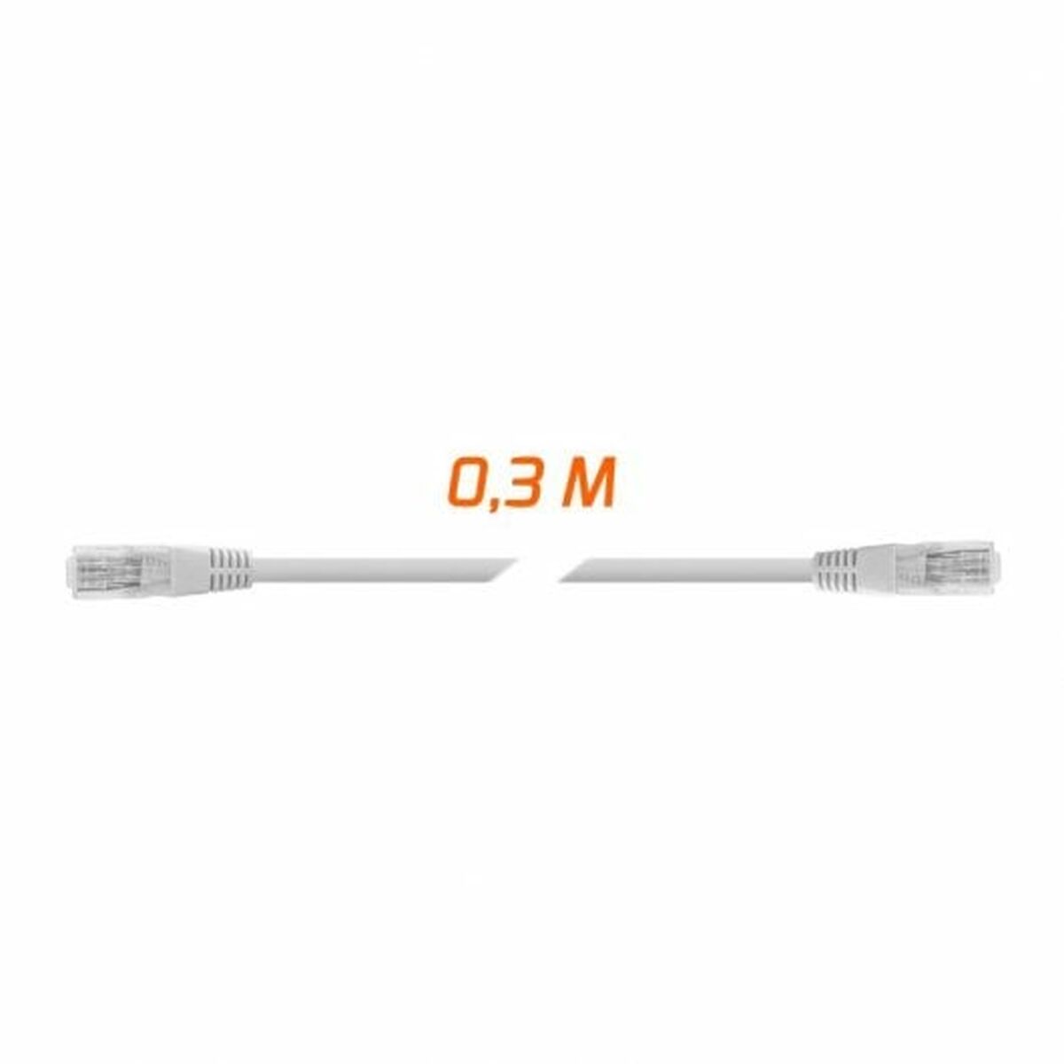 UTP Category 6 Rigid Network Cable PcCom 0,3 m