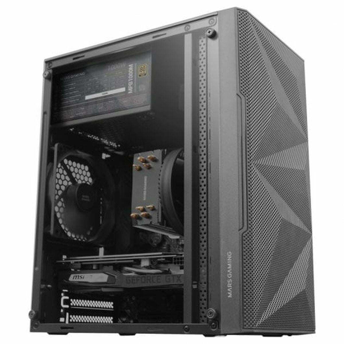 ATX Semi-tower Box Mars Gaming MC-1500 Black