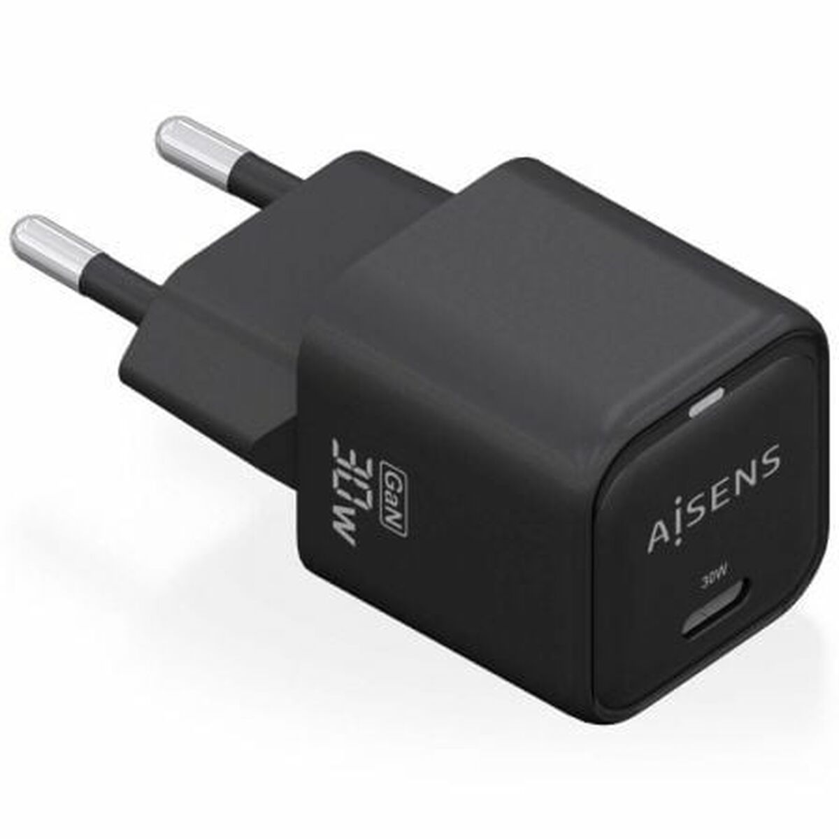 Wall Charger Aisens ASCH-30W1P019-BK Black 30 W (1 Unit)