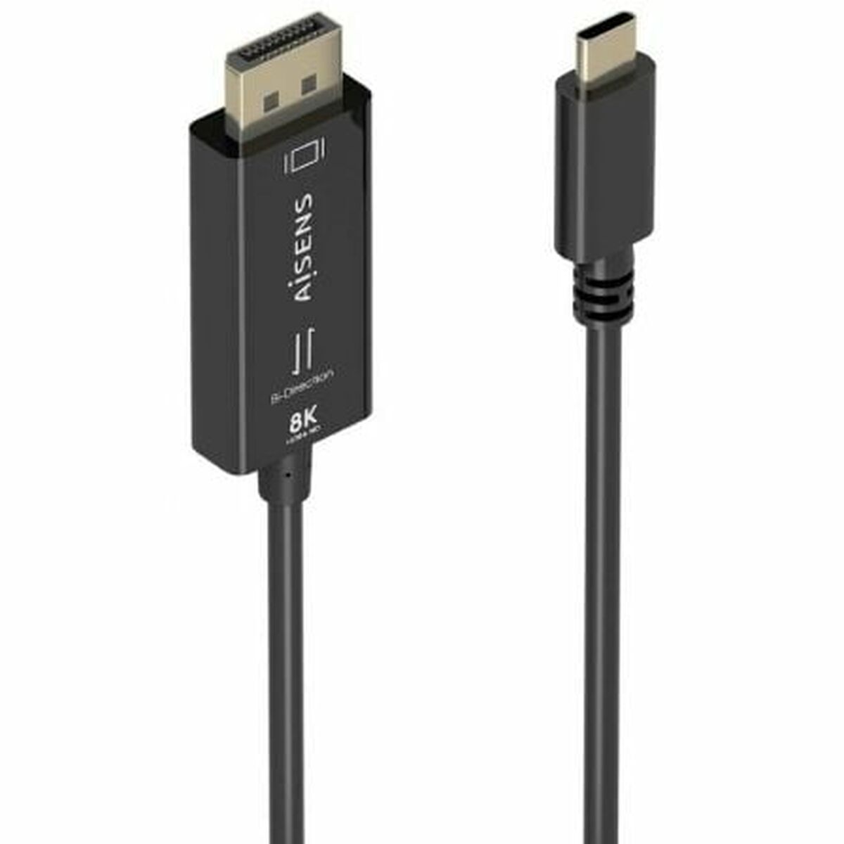 USB-C Cable to DisplayPort Aisens A109-0879 Black 1,8 m