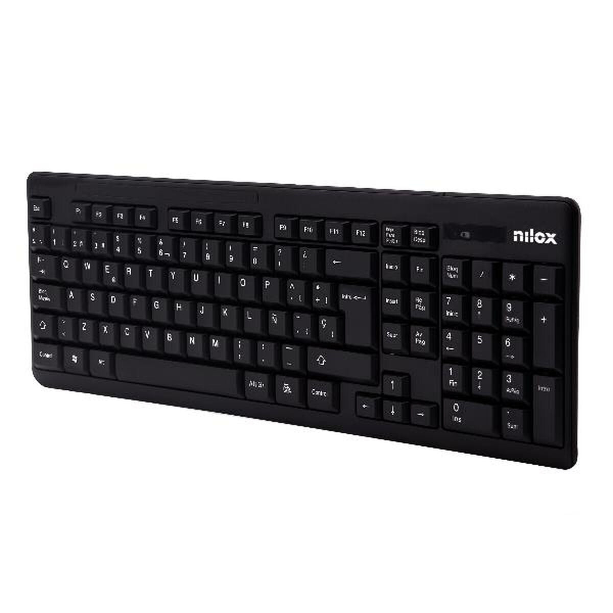 Keyboard and Wireless Mouse Nilox NXKMWE0001 Spanish Qwerty