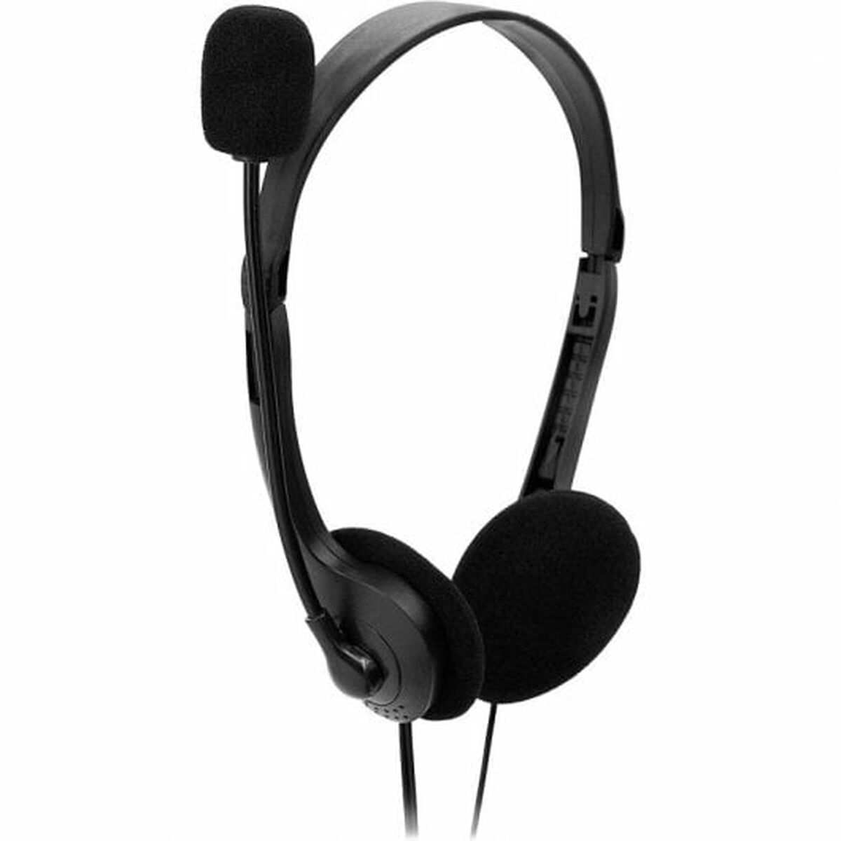 Headphones with Microphone Nilox Black