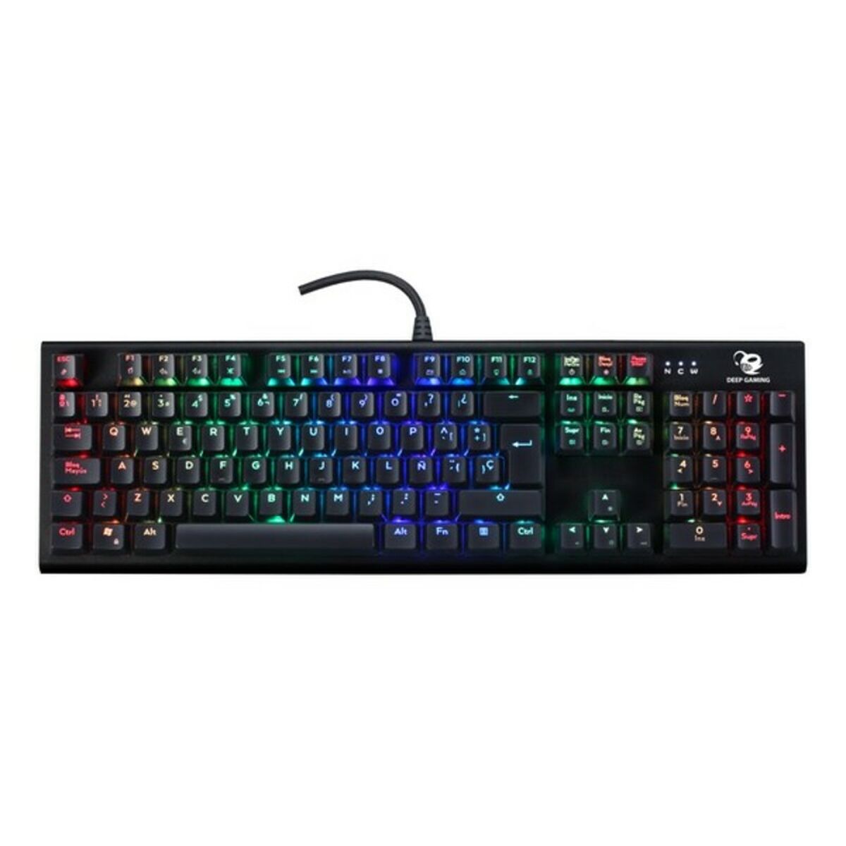 Gaming Keyboard CoolBox DeepSolid Spanish Qwerty QWERTY