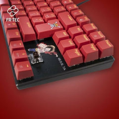 Keyboard and Mouse FR-TEC OP4001 QWERTY Burgundy