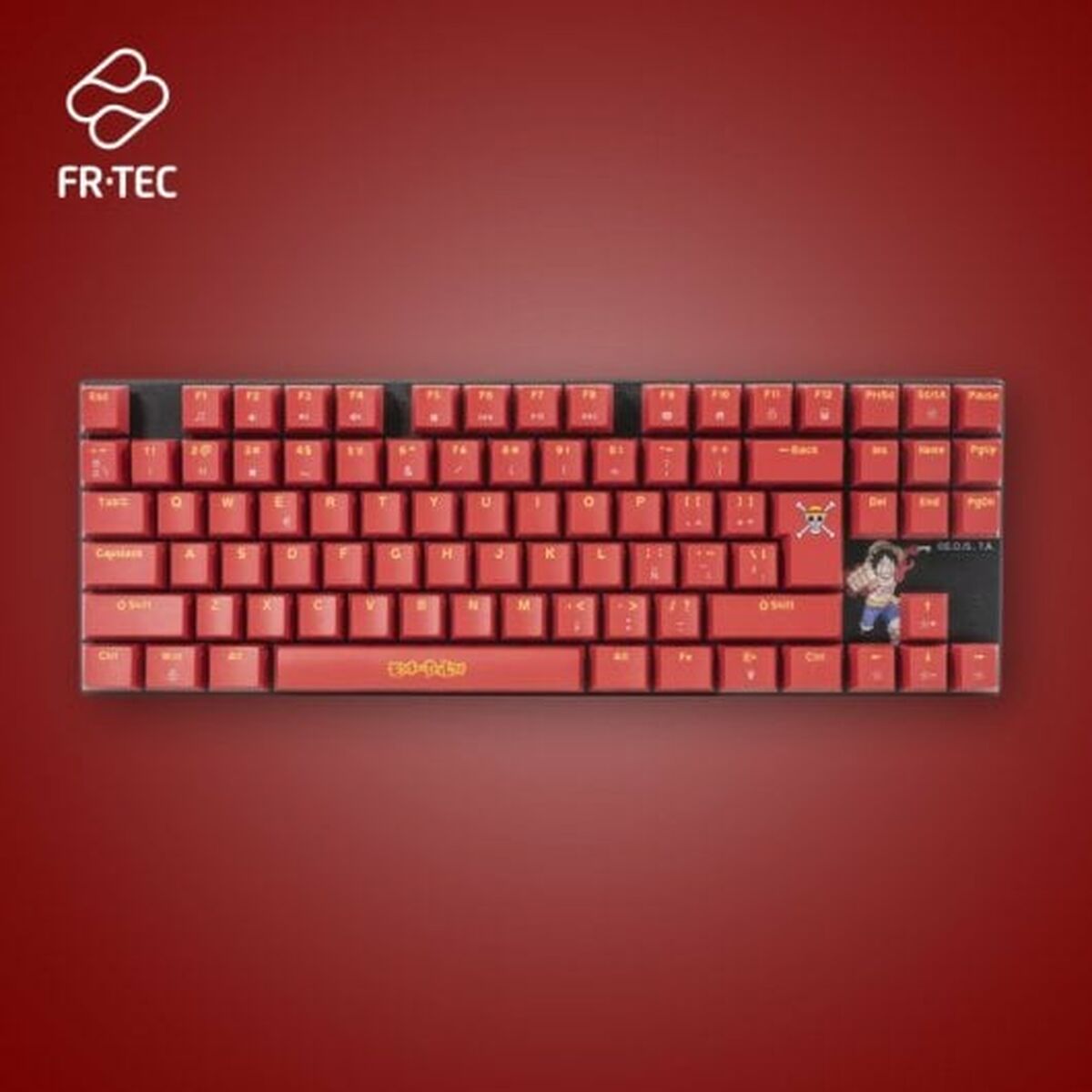 Keyboard and Mouse FR-TEC OP4001 QWERTY Burgundy