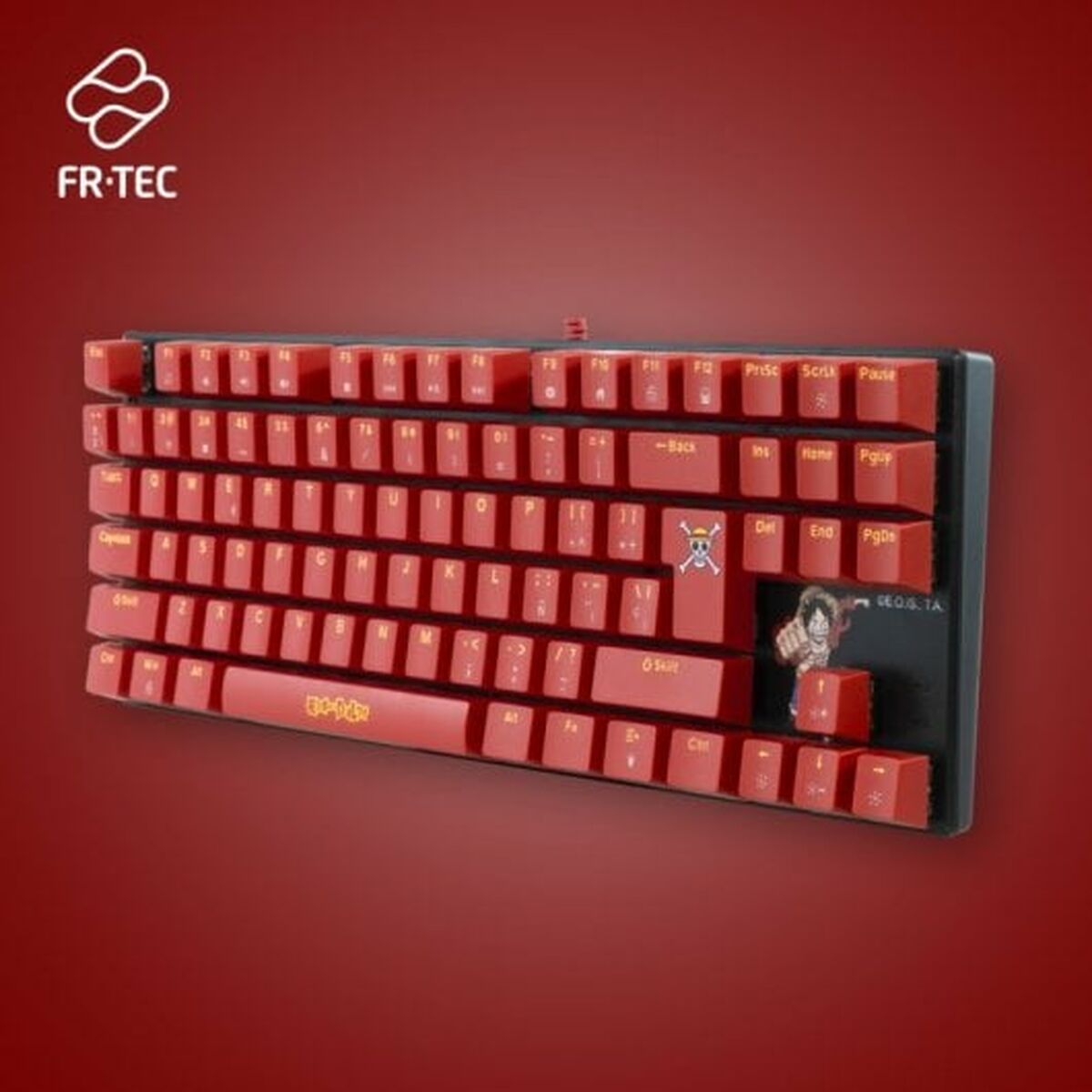 Keyboard and Mouse FR-TEC OP4001 QWERTY Burgundy