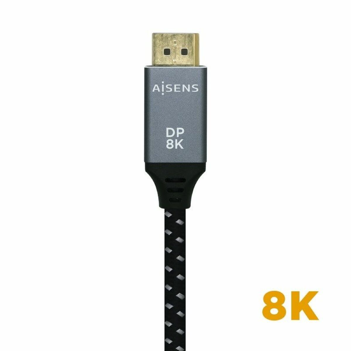 DisplayPort Cable Aisens A149-0435 Black Black/Grey 1 m