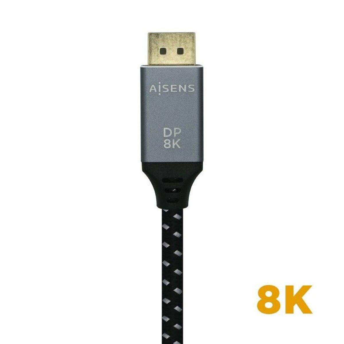 DisplayPort Cable Aisens A149-0435 Black Black/Grey 1 m