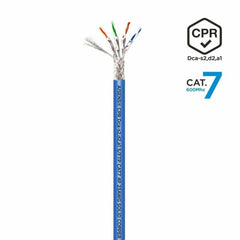 FTP Category 7 Rigid Network Cable Aisens AWG23 100 m Blue