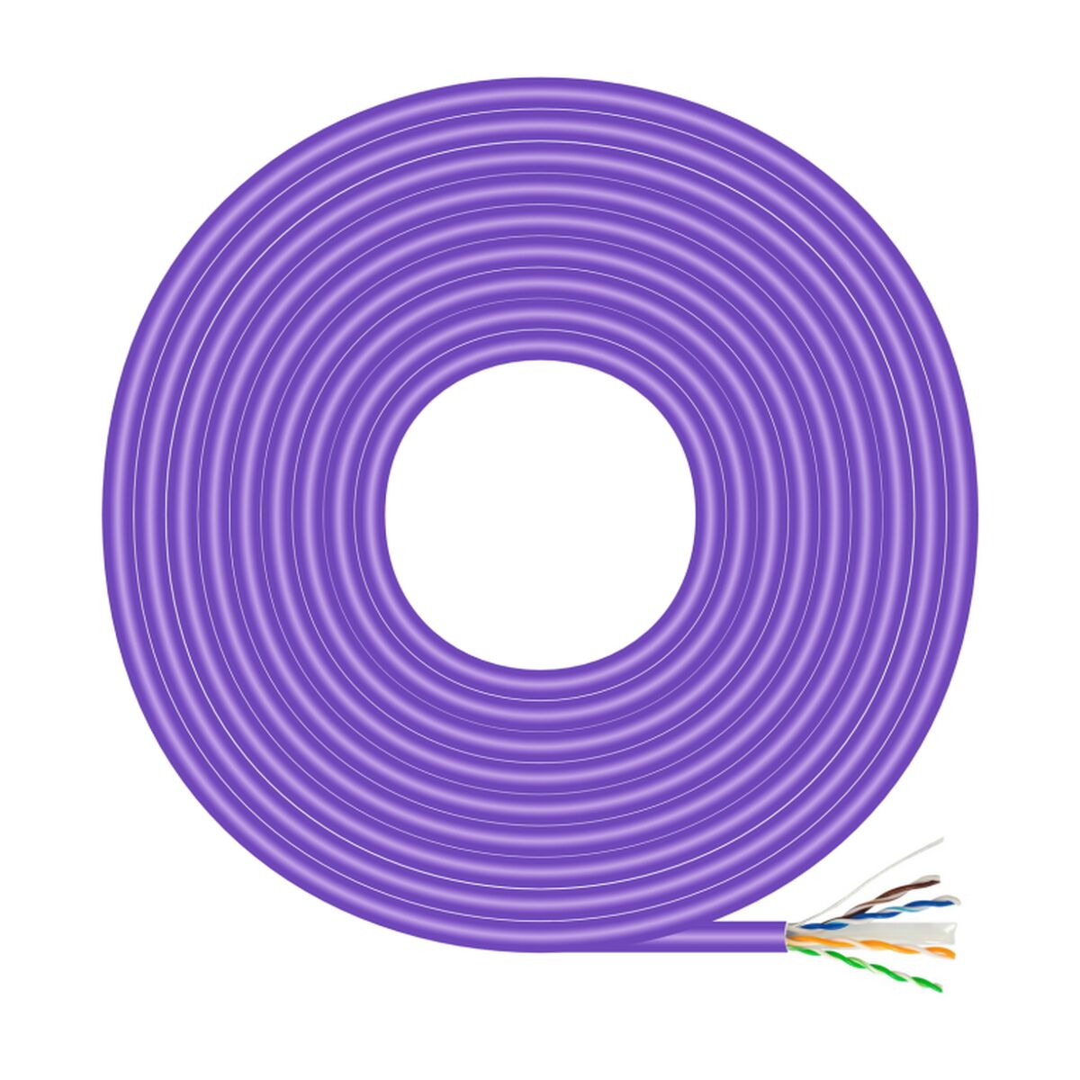 Category 6 Hard UTP RJ45 Cable Aisens A135-0748 Violet 305 m