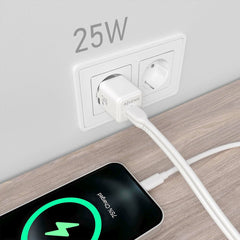 Wall Charger Aisens ASCH-25W2P014-W White 25 W (1 Unit)