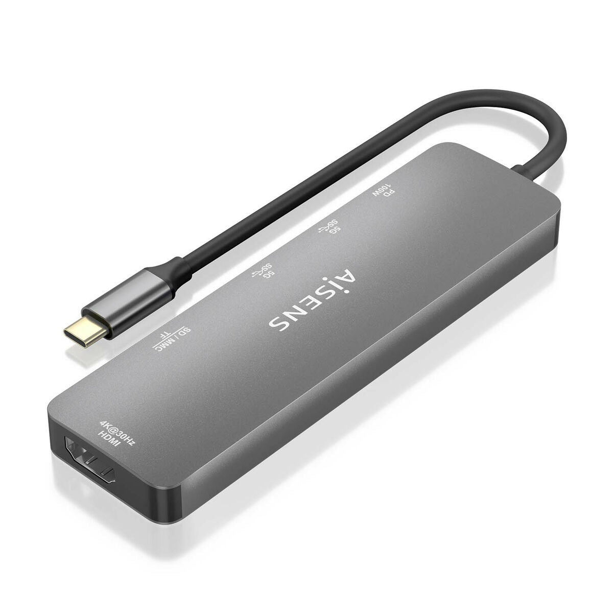 USB Hub Aisens ASUC-6P016-GR Grey (1 Unit)