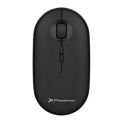 Optical Wireless Mouse Phoenix Black 1600 dpi (1 Unit)