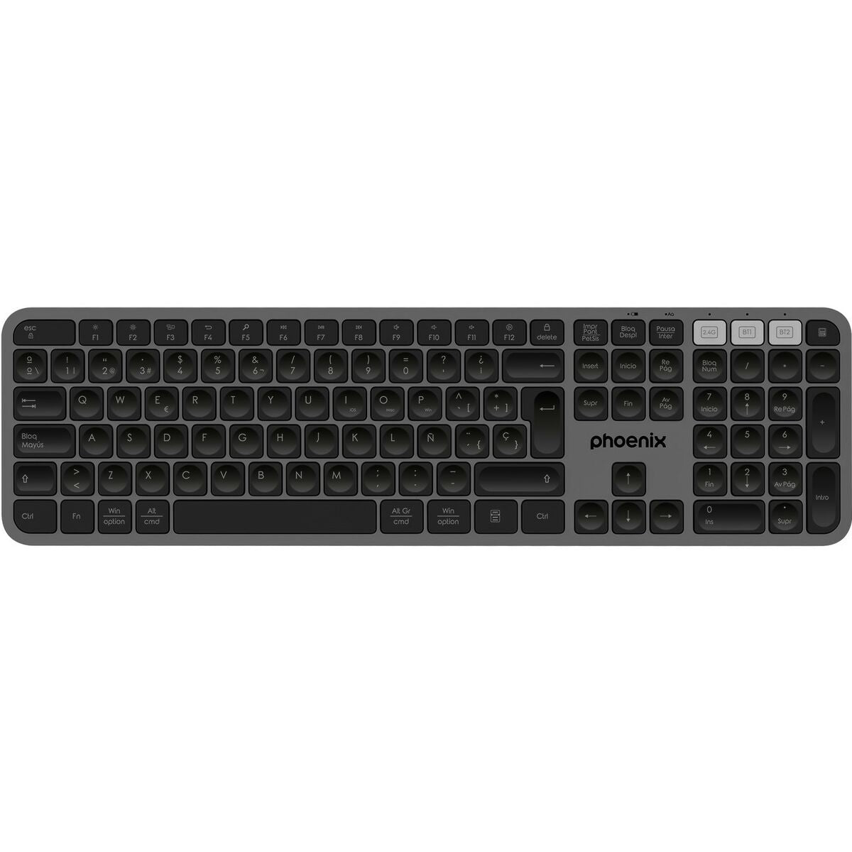 Bluetooth Keyboard Phoenix K300 Grey Spanish Qwerty