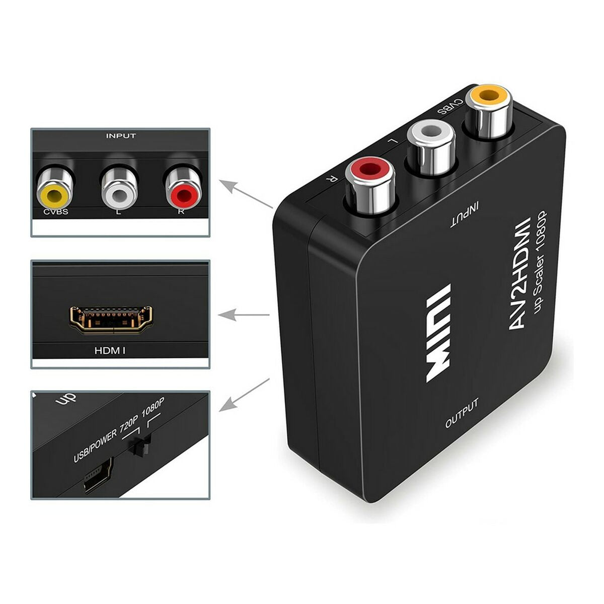 Signal Repeater HDMI 3 x RCA