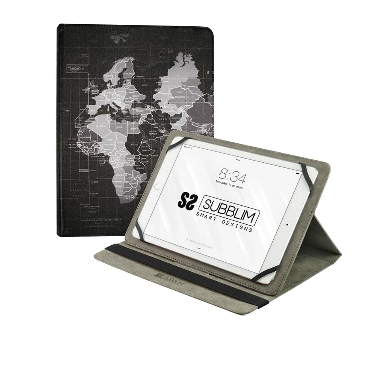 Tablet cover Subblim TRENDY CASE WORLD MAP 10.1"