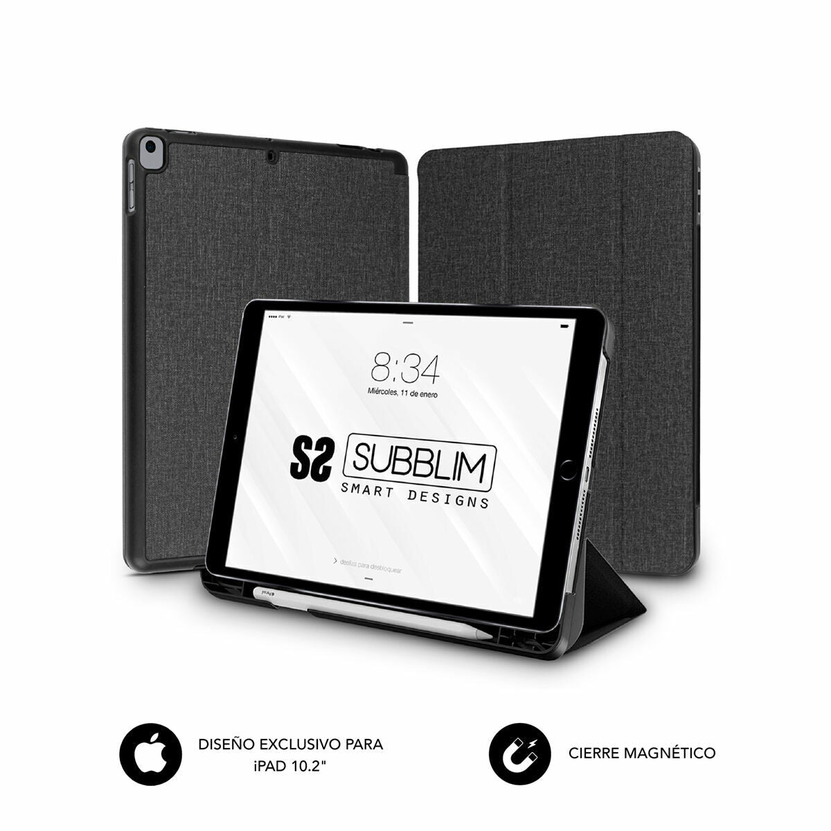 Tablet cover Subblim SUBCST-5SC310 Black 10,2"