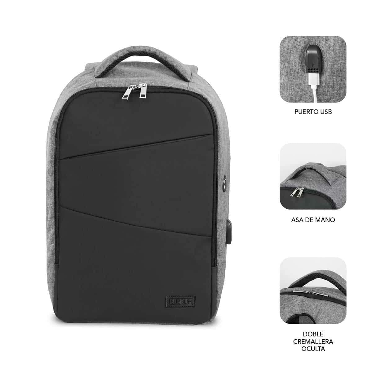 Laptop Backpack Subblim SUBBP3SA1100 Black