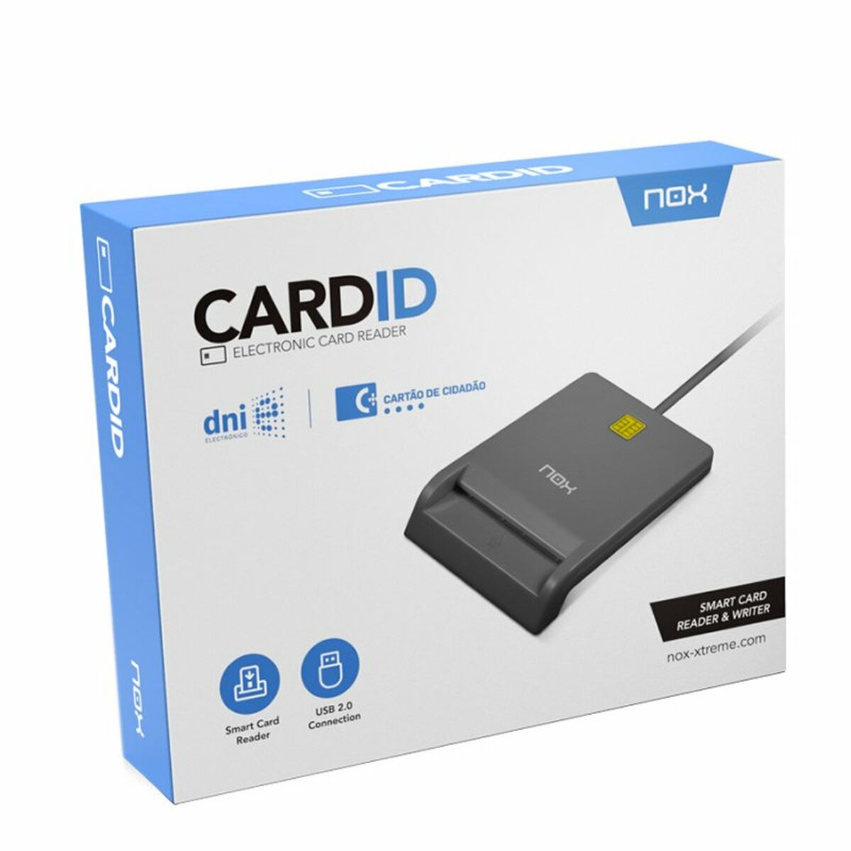 Card Reader Nox NXLITECARDID Black USB Connection