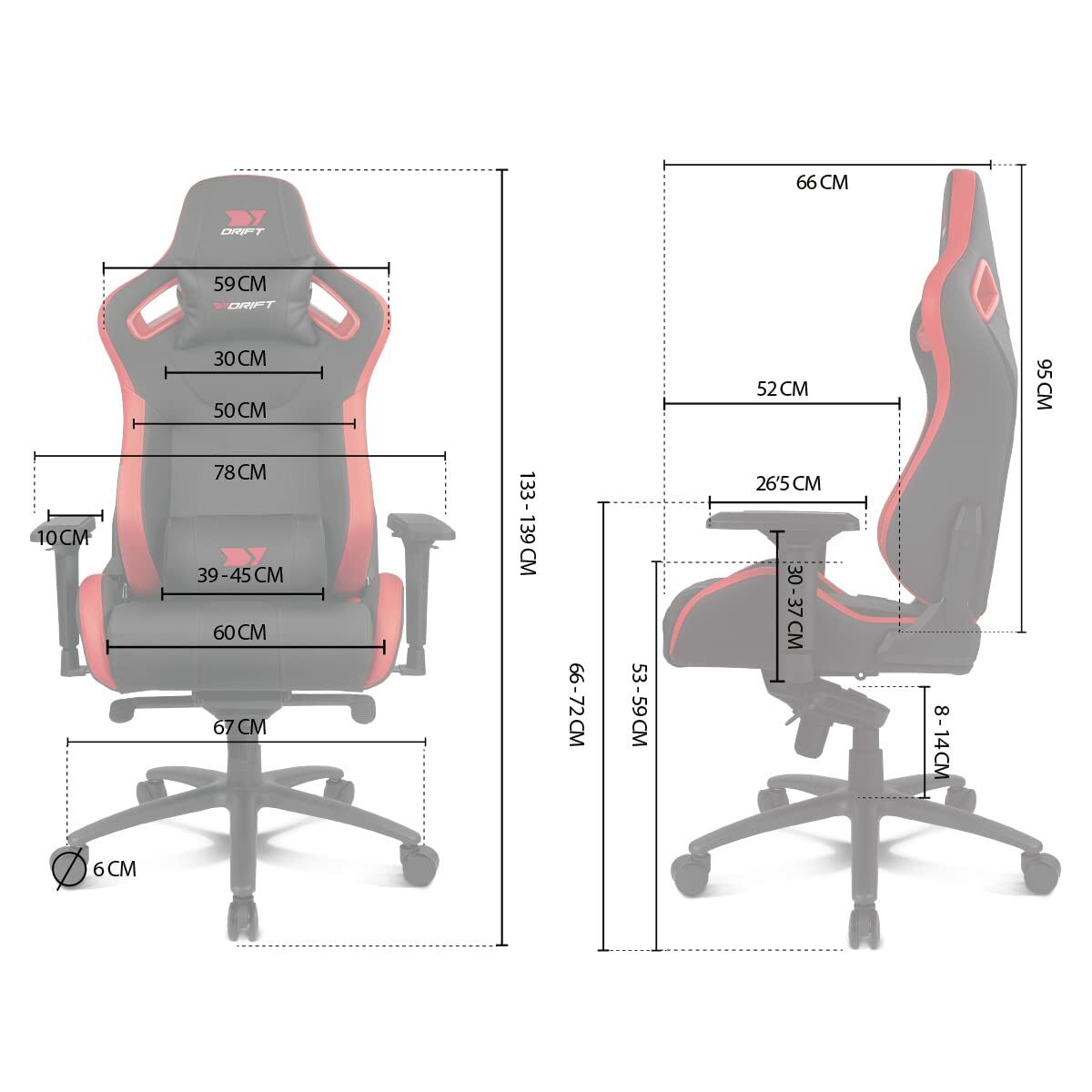 Gaming Chair DRIFT Black