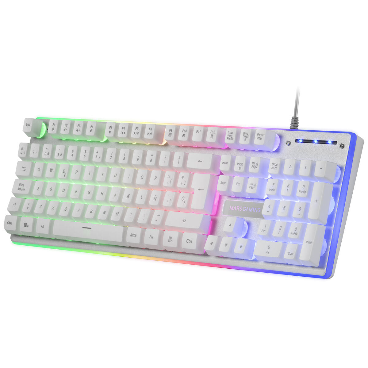 Keyboard Mars Gaming MK220WES RGB White