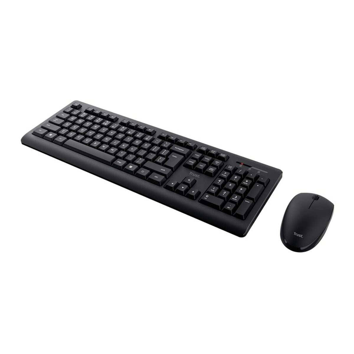 Keyboard and Wireless Mouse Trust Primo  Black Monochrome English EEUU Qwerty US