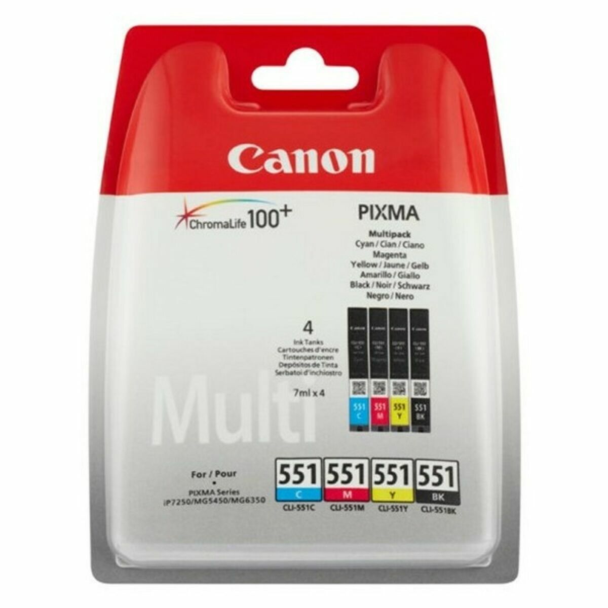 Original Ink Cartridge Canon CLI-551 C/M/Y/BK w/sec