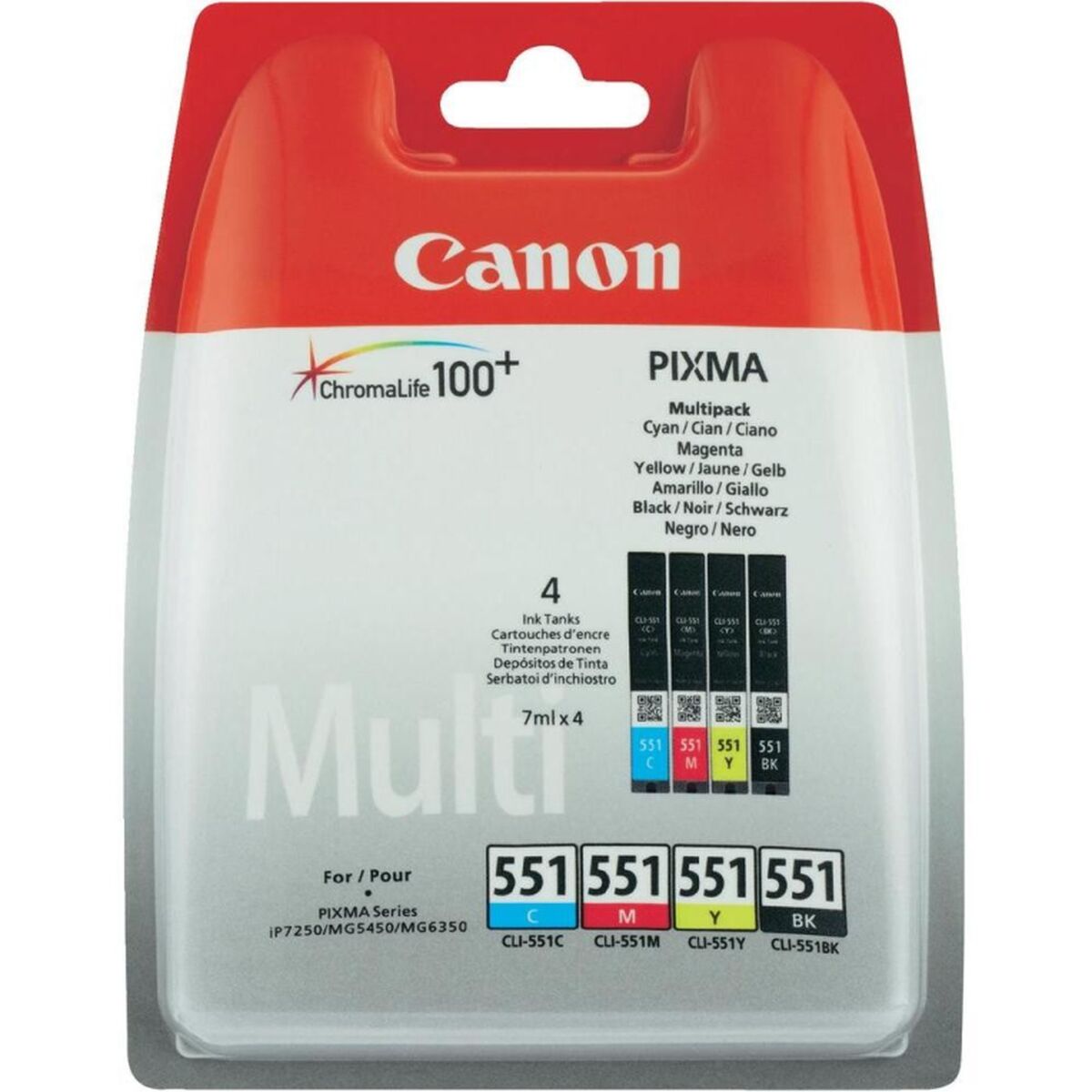 Original Ink Cartridge Canon CLI-551 Black