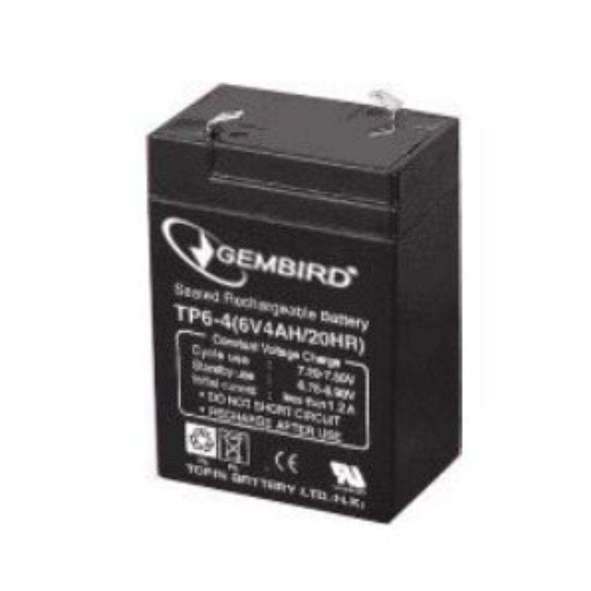 Battery for Uninterruptible Power Supply System UPS GEMBIRD BAT-6V4.5AH 4,5 AH 6 V