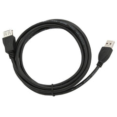 USB Extension Cable GEMBIRD 1.8m USB 2.0 A M/FM (1,8 m) Black 1,8 m