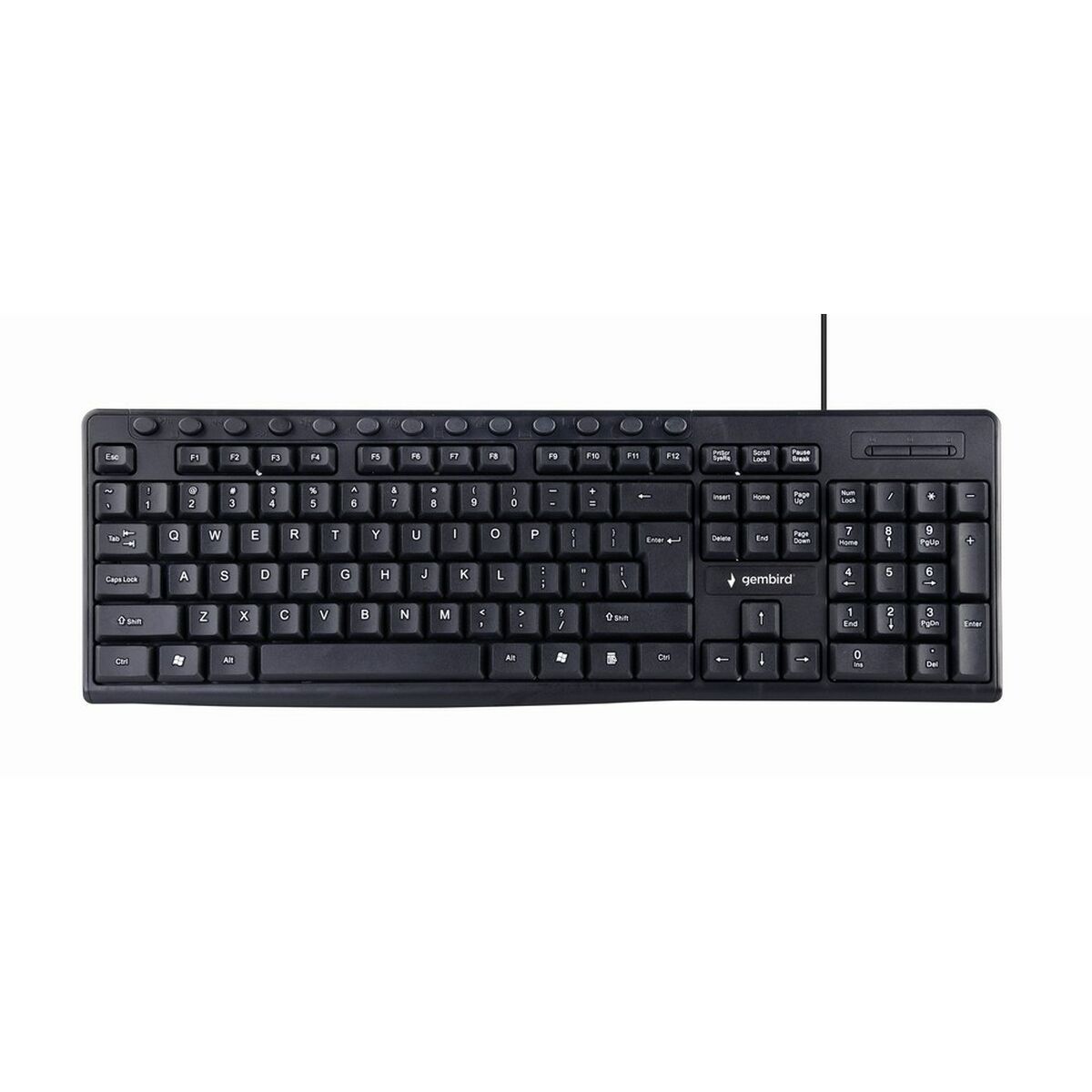 Keyboard GEMBIRD KB-UM-107 Qwerty US Black