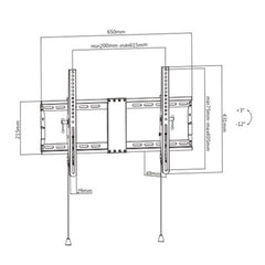 Wall Bracket GEMBIRD WM-80T-01 37" 80"