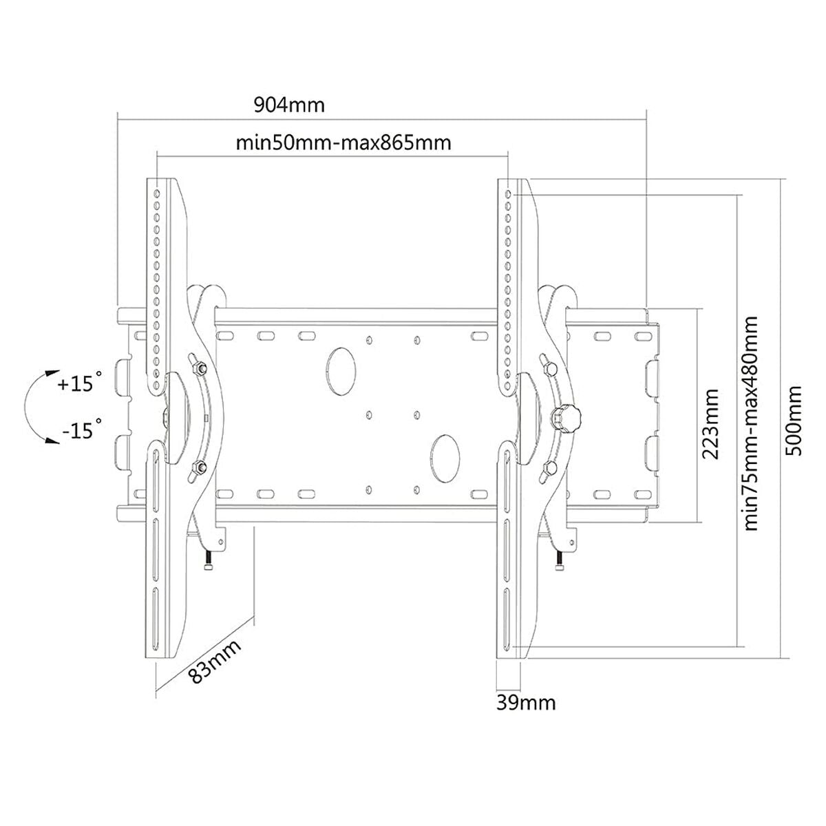 TV Mount Neomounts PLASMA-W200BLACK 70" 100 kg