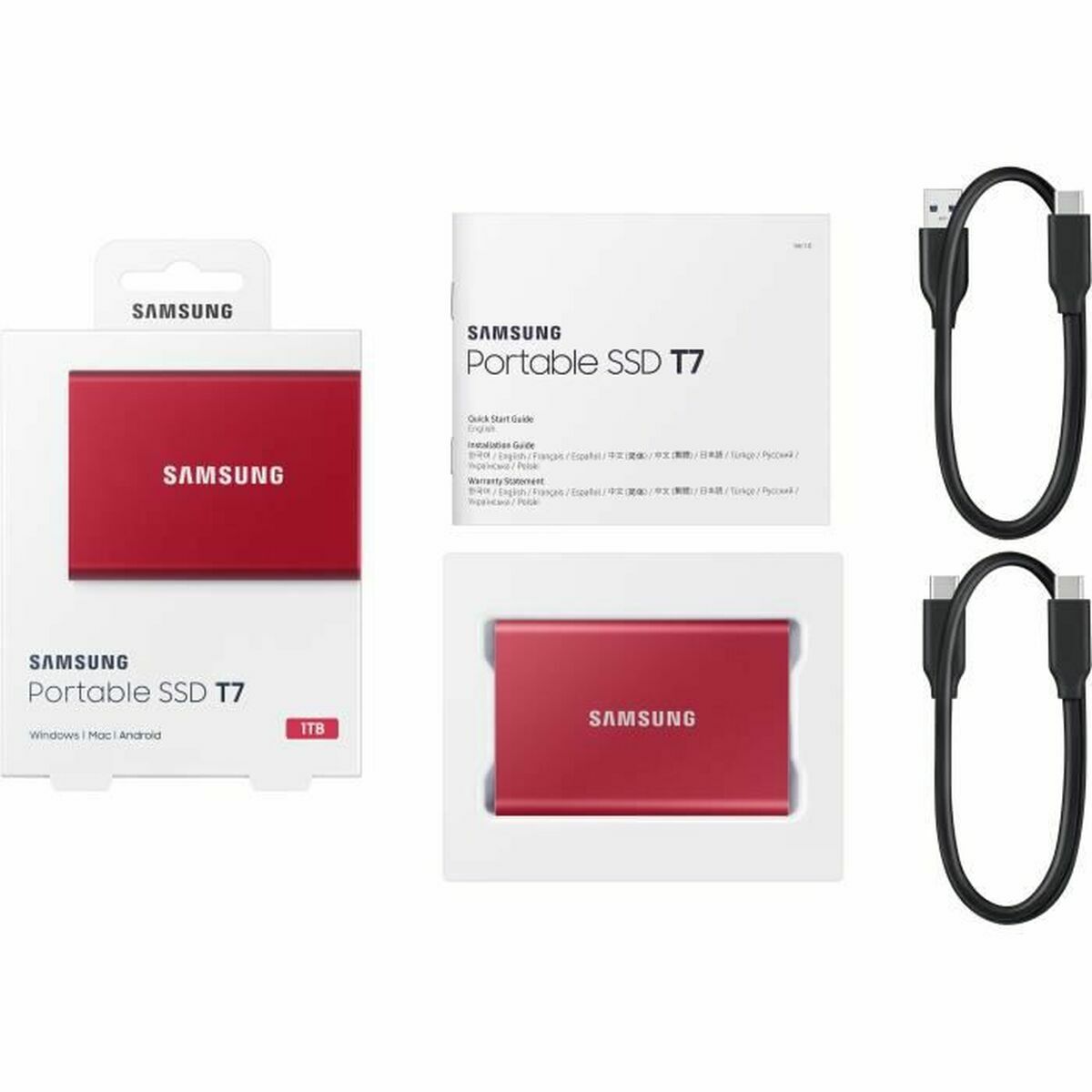 External Hard Drive Samsung MU-PC1T0R/WW 1 TB SSD