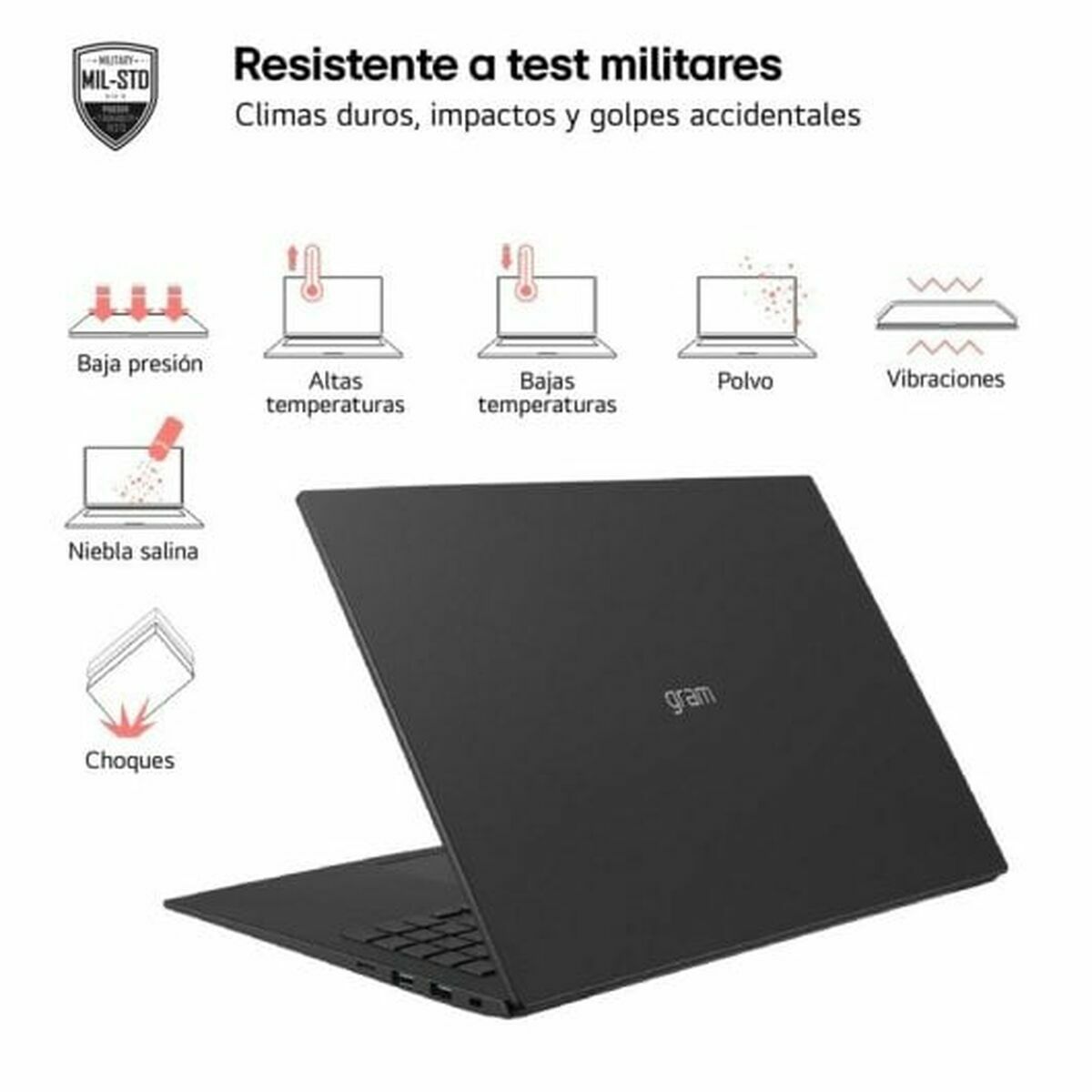 Laptop LG 16ZD90S-G.AX75B 16" Intel Core Ultra 7 155H 16 GB RAM 512 GB SSD Spanish Qwerty