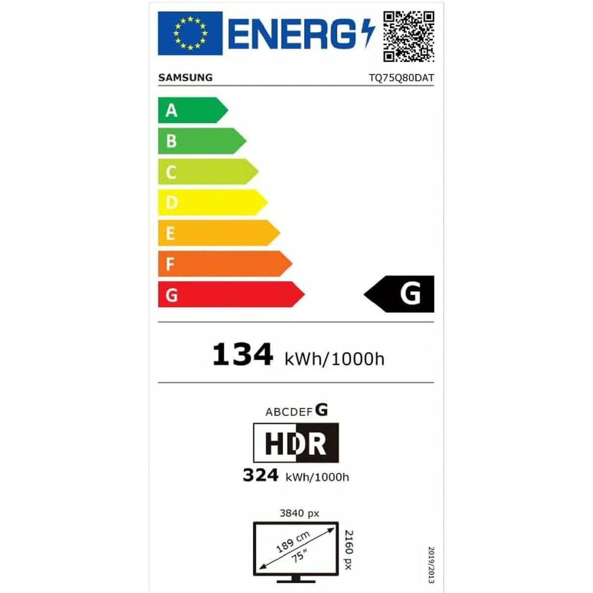 Smart TV Samsung TQ75Q80DATXXC 4K Ultra HD 75" QLED