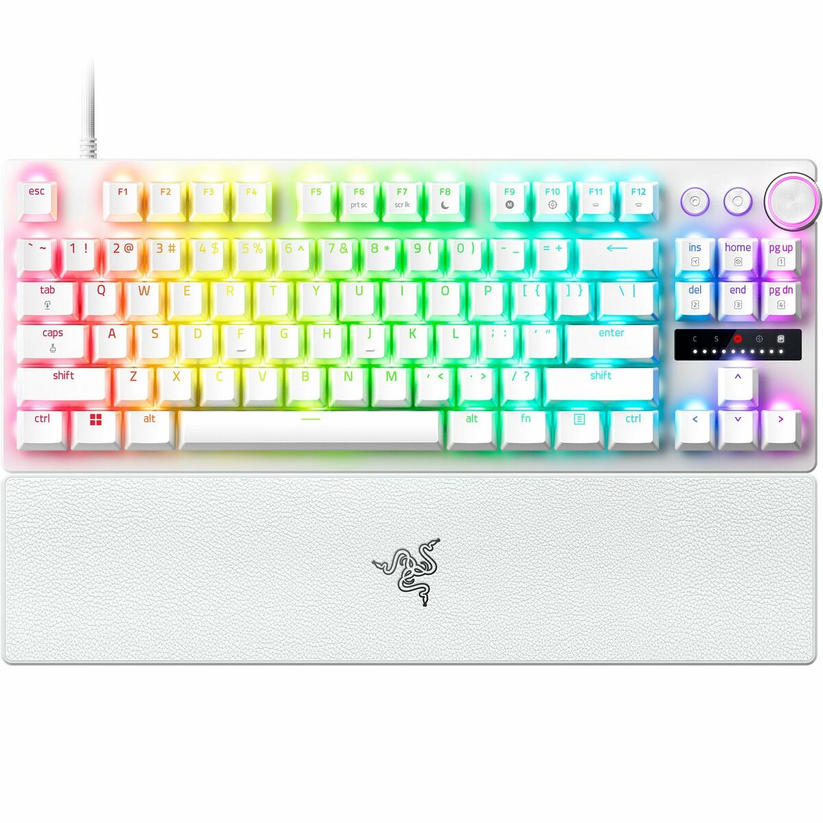 Keyboard Razer Huntsman V3 Pro White Spanish Qwerty