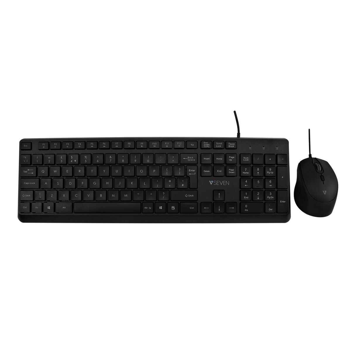 Keyboard V7 CKU350UK Black QWERTY