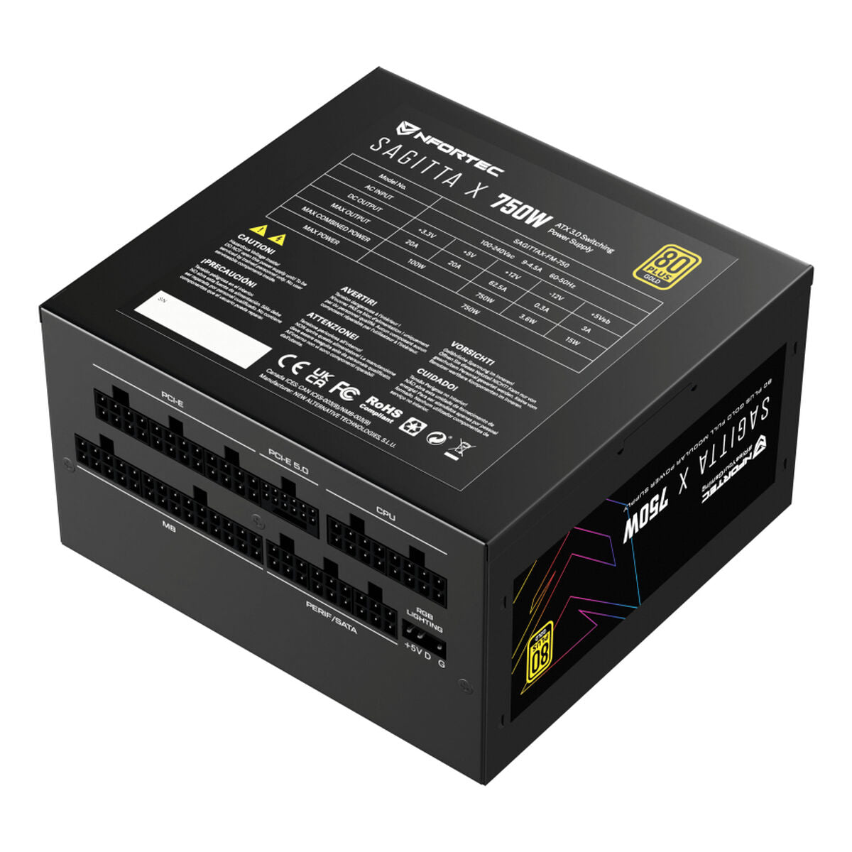 Power supply Nfortec NF-PSU-SAGITTAX-FM-7 ATX 750 W