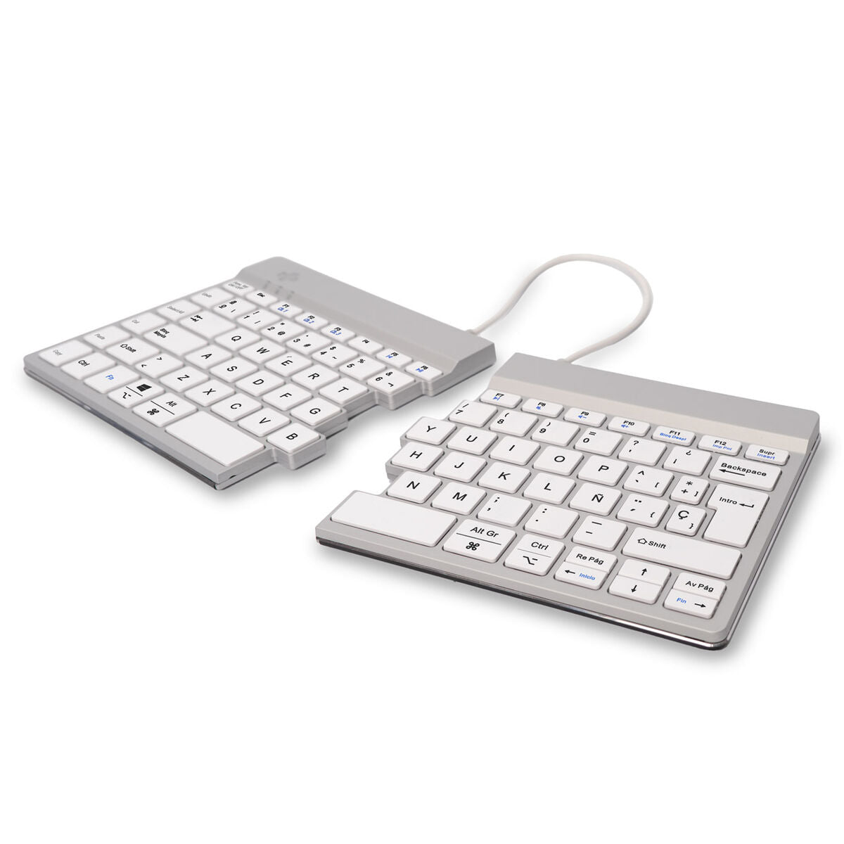 Keyboard and Mouse R-Go RGOSBESWLWH White Spanish QWERTY