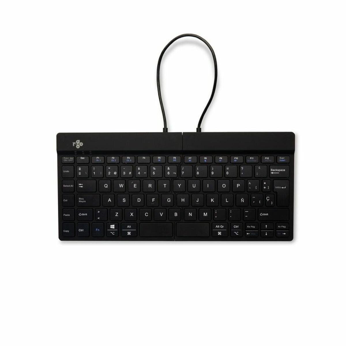 Keyboard and Mouse R-Go RGOSBESWLBL Black Spanish QWERTY