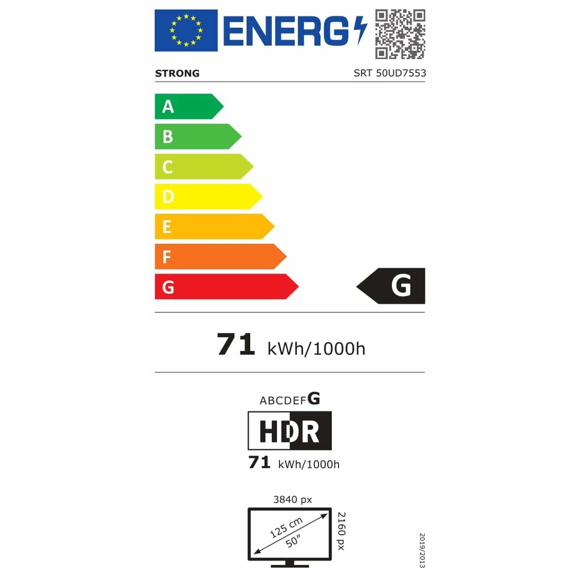 Smart TV STRONG SRT50UD7553 4K Ultra HD LED HDR HDR10