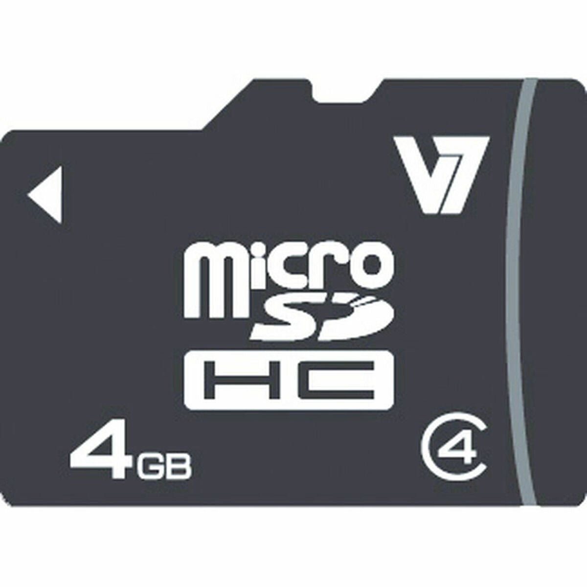 Micro SD Card V7 VAMSDH4GCL4R-2E 4GB 4 GB