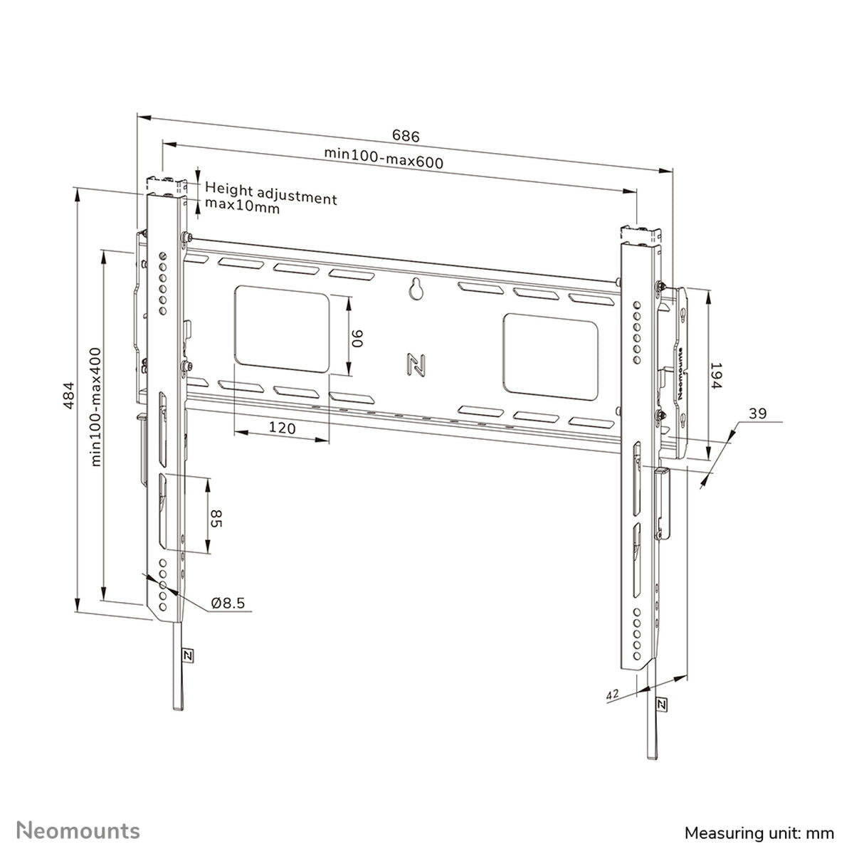 TV Mount Neomounts WL30-750BL16 42" 86"